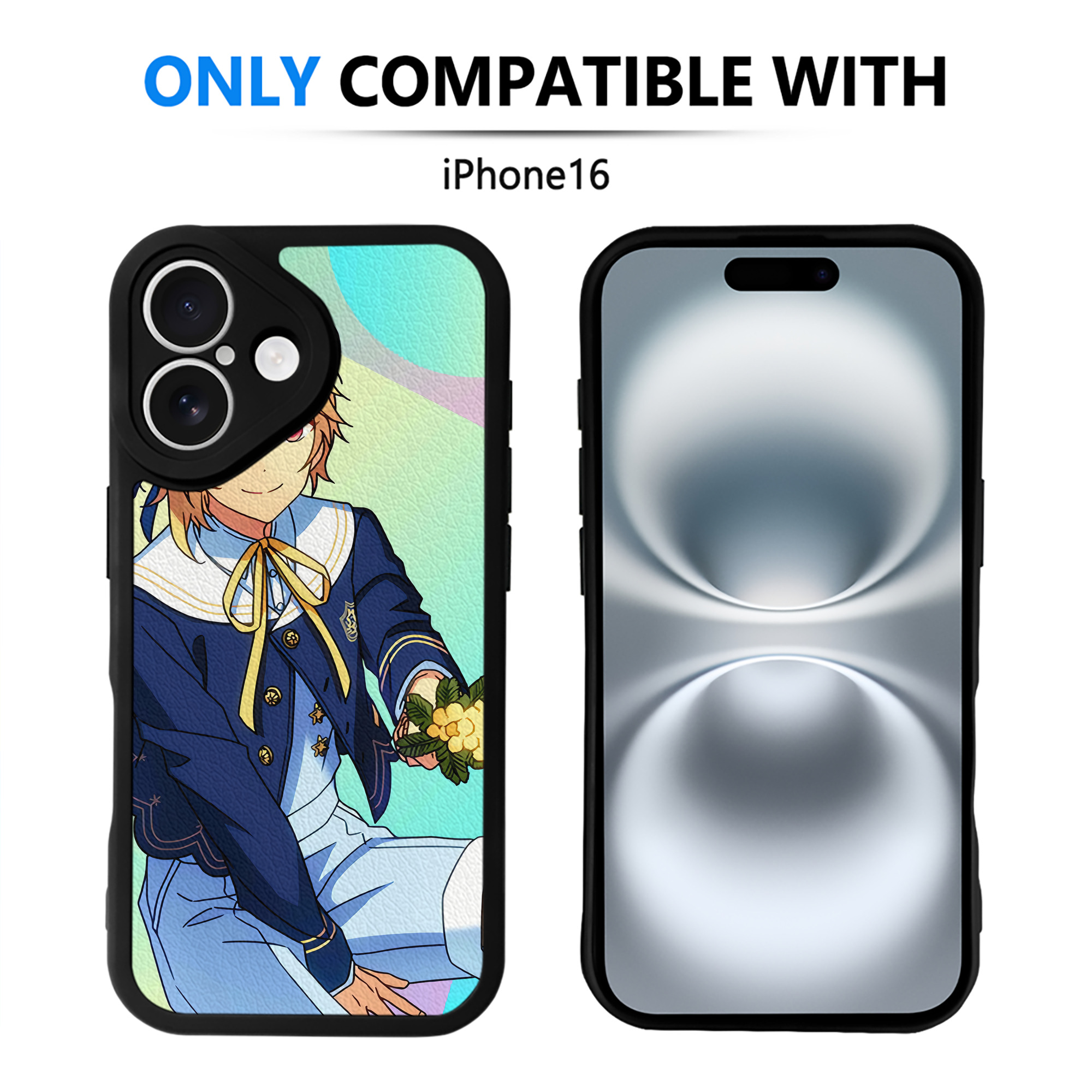 （画像用） あんさんぶるスターズ! Ensemble Stars 【iPhone 16シリーズ対応】シリコンスマホケース（レザー調） 材質：シリコン